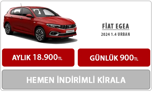 2024 Model Kiralık Fiat egea-  Aylık Kiralık Egea , Günlük Kiralık Fiat